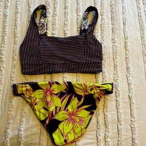 Maaji reversible swimsuit. Large top with tag, medium bottom no tag